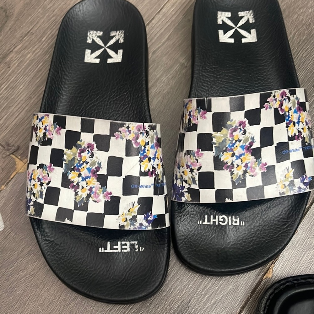 Off white slides